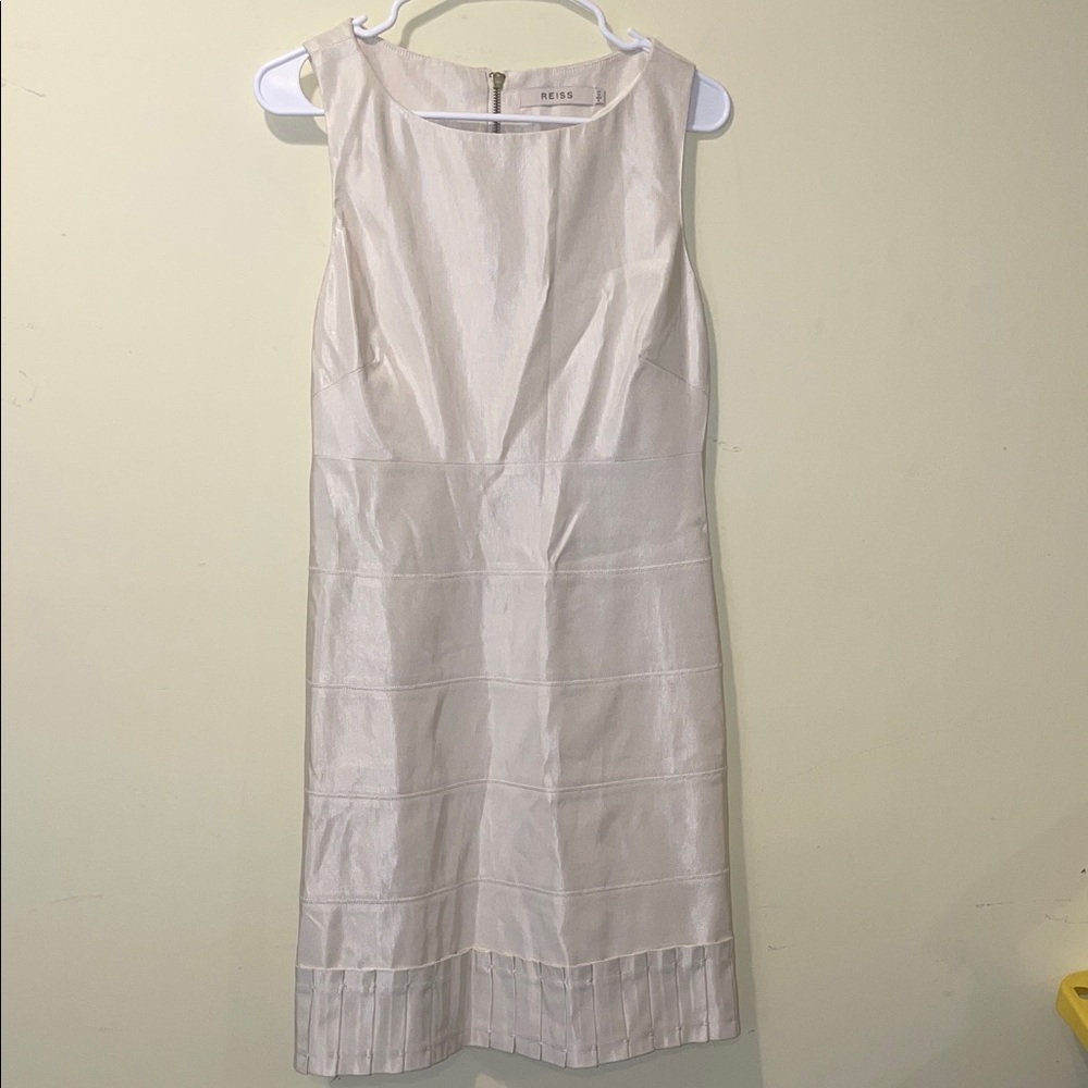Womens Reiss Ivory Fleury Pan Midi Dress